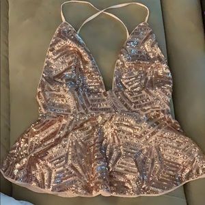 Forever 21 Strappy sparkly top